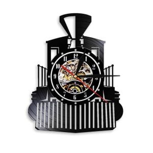 vintage train clock