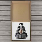 vintage train clock