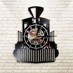 vintage train clock