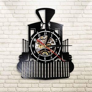 vintage train clock