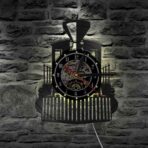 vintage train clock