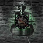 vintage train clock