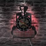 vintage train clock