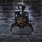 vintage train clock