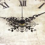 vintage beige clock
