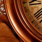 vintage wood clock