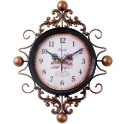 vintage wrought iron clock