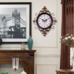 vintage wrought iron clock
