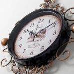 vintage wrought iron clock