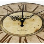 vintage brown clock