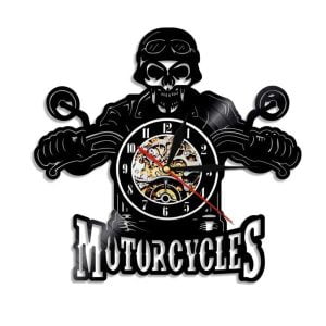 vintage biker clock