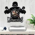 vintage biker clock