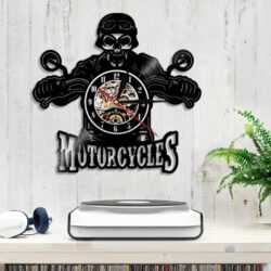 vintage biker clock