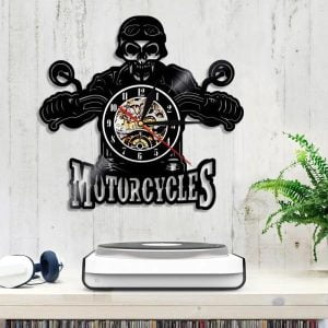 vintage biker clock