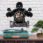 vintage biker clock