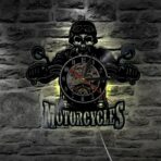 vintage biker clock