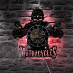 vintage biker clock