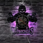 vintage biker clock