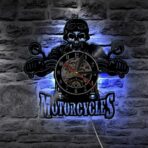 vintage biker clock