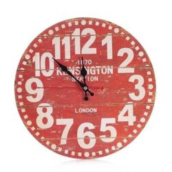 vintage red clock