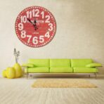vintage red clock