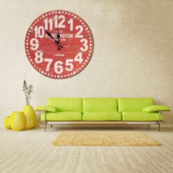 vintage red clock