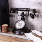 vintage telephone clock