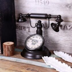 vintage telephone clock