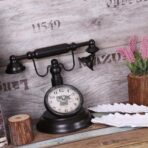 vintage telephone clock