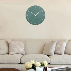 green vintage clock