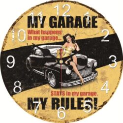 vintage car clock