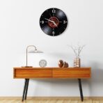 vintage vinyl clock