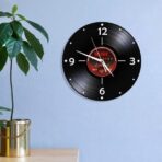 vintage vinyl clock