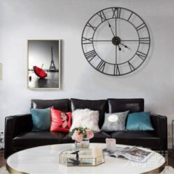 industrial metal clock