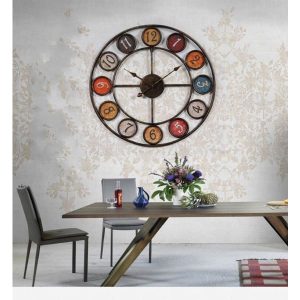 metal clock 60 cm