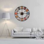 metal clock 60 cm