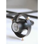 suspension metal black and glass