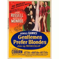 men prefer blondes poster