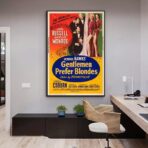 men prefer blondes poster