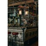 industrial wood metal lighting