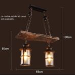 industrial wood metal lighting