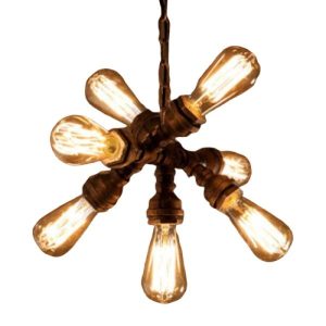 chandelier pipe plumbing