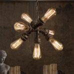 chandelier pipe plumbing