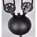 3 lamp industrial chandelier