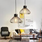 industrial cage chandelier