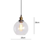 vintage glass ball chandelier