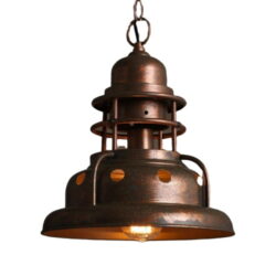 industrial bell chandelier