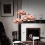 blown glass chandelier