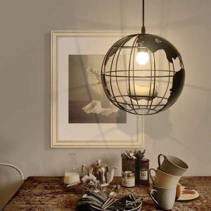 vintage globe chandelier