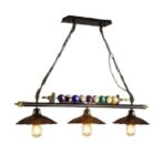 industrial billiard chandelier